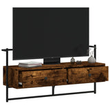 TV Cabinet Wall-mounted Smoked Oak 100.5x30x51 cm Engineered Wood 833460