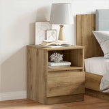 Bedside Cabinet Artisan Oak 40x40x50 cm Engineered Wood 856500