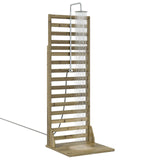 Outdoor Shower 225 cm Impregnated Pine Wood and Stainless Steel 886351