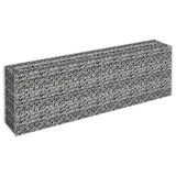 ZNTS Gabion Raised Bed Galvanised Steel 180x30x60 cm 145634