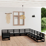 11 Piece Garden Lounge Set Solid Pinewood 3076018