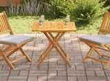 Table Top Solid Teak Wood 60x60x2.5 cm 48988