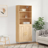 Highboard Sonoma Oak 69.5x34x180 cm Engineered Wood 3189944