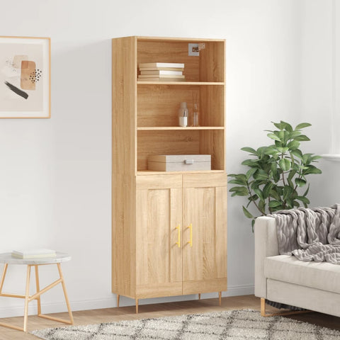 Highboard Sonoma Oak 69.5x34x180 cm Engineered Wood 3189944