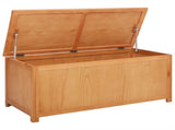 Storage Box Solid Oak Wood 42000875