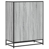 ZNTS Shoe Cabinet Grey Sonoma 75x38x97.5 cm Engineered Wood and Metal 3300878