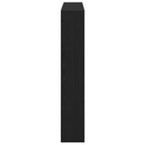Wall Cube Shelf 7 Compartments Black Engineered Wood 860023