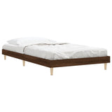 Bed Frame without Mattress Brown Oak 90x200 cm Engineered Wood 832068