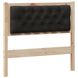 Headboard Other Brown and black 90 cm Solid pine wood 879031