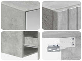 Bathroom Cabinet Set 5 pcs Concrete Grey Engineered Wood 3407346