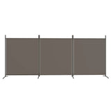 3-Panel Room Divider Anthracite 525x180 cm Fabric 350280