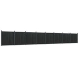 Fence Panel Grey 1391x186 cm WPC 3282796
