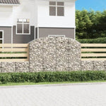 Arched Gabion Basket 200x50x140/160 cm Galvanised Iron 153477
