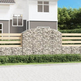 Arched Gabion Basket 200x50x140/160 cm Galvanised Iron 153477