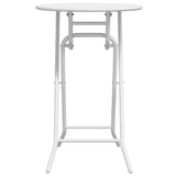 Garden Table Folding White 50 x 50 x 72 cm Metal 42010321