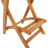Bar Stool Set of 2 Natural wood colour Solid Acacia wood Medium 319188