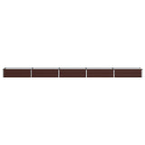 Raised Garden Bed Brown 400 x 40 x 24 cm cold-rolled steel 8006355