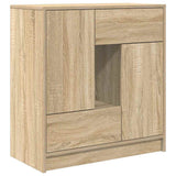 Sideboard with Drawers and Doors Sonoma Oak 70.5x34x74.5 cm 861843