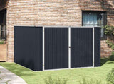 Garden Shed Anthracite 195x198x159 cm Galvanised Steel 46255