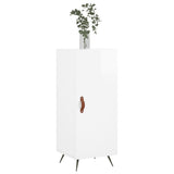 Sideboard High Gloss White 34.5x34x90 cm Engineered Wood 828510