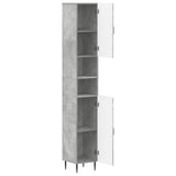 Bathroom Cabinet with Open Shelf HAARLEM Concrete Grey 896818