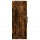 Wall Mounted Cabinet Smoked Oak 34.5x34x90 cm 828937