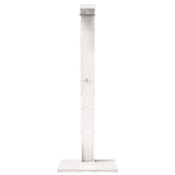 Outdoor Shower 210 cm Solid Pine Wood and Stainless Steel White 886357