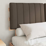 Bed Frame with Upholstered Headboard Taupe 135 x 190 cm 877502