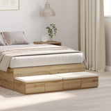 Bed Drawers Artisan Oak 120 x 36.5 x 16.5 cm Engineered Wood 866946