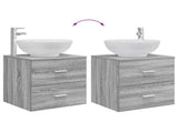 Bathroom Furniture Set 3 pcs Grey Sonoma 49.5 x 44.5 x 65 cm 3405904