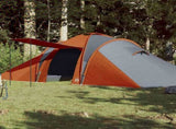 Family Tent Dome 6-Person Grey and Orange Waterproof 94345