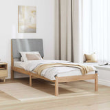 Bed Frame with Headboard Brown 80 x 200 cm Solid Pine Wood 878919