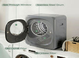 4kg Vented Tumble Dryer with 5 Drying Mode, 800W Compact Freestanding Front Tumble Dryer, Silver T3398P552510