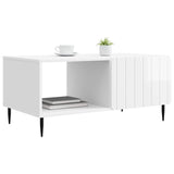 Coffee Table High Gloss White 90 x 50 x 40 cm Engineered Wood 894499