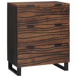 Bathroom Furniture Set with Drawer 3 pcs Brown Engineered Wood 3310053
