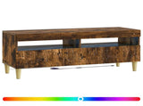 LED TV Cabinet Smoked Oak Engineered Wood 897210
