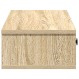 Wall Shelf with Drawers Sonoma Oak 100x37.5x19 cm Engineered Wood 859961