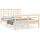 Bed Frame without Mattress 140x190 cm Solid Wood 3194681