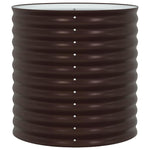 Garden Raised Bed Brown 80 x 80 x 81 cm Steel 42008136