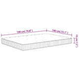 Pocket Spring Mattress Medium 140x190 cm 372815