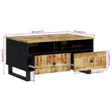 Coffee Table 80x54x40 cm Solid Wood Mango&Engineered Wood 351954