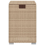 Propane Tank Cover Table Beige 40x40x60 cm Poly Rattan 366297