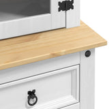 Sideboard Corona White 100 x 48.5 x 179 cm Solid Pine Wood 42021199
