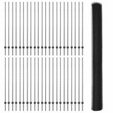 Welded Wire Fence 100 x 1.6 m PVC-Coated Steel Grey 3336943