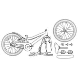 Kids Bike 18 Inches for 5-7 Years Old Orange 42009520