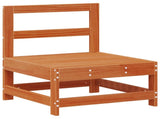 Garden Lounge Set 6 pcs Wax Brown Solid Pine Wood 3418084