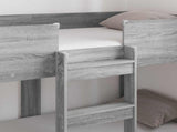 Bunk Bed for Kids Grey Sonoma 80 x 160 cm Engineered Wood 3410552