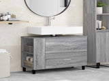 Bathroom Vanity Unit Grey Sonoma 80 x 35 x 60 cm 889391