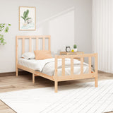 Bed Frame without Mattress 90x200 cm Solid Wood Pine 3106688