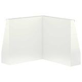 Retaining Wall 50 x 50 x 40 cm Steel White 8015173